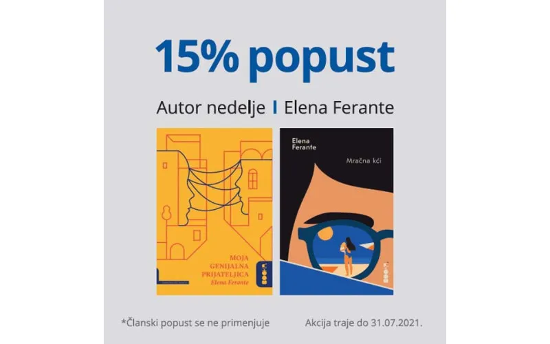 SC Big Fashion - 15% popusta na knjige Elene Ferante