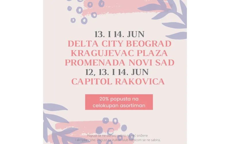 OD 12. DO 14. JUNA - 20% POPUSTA U ODREĐENIM KNJIŽARAMA