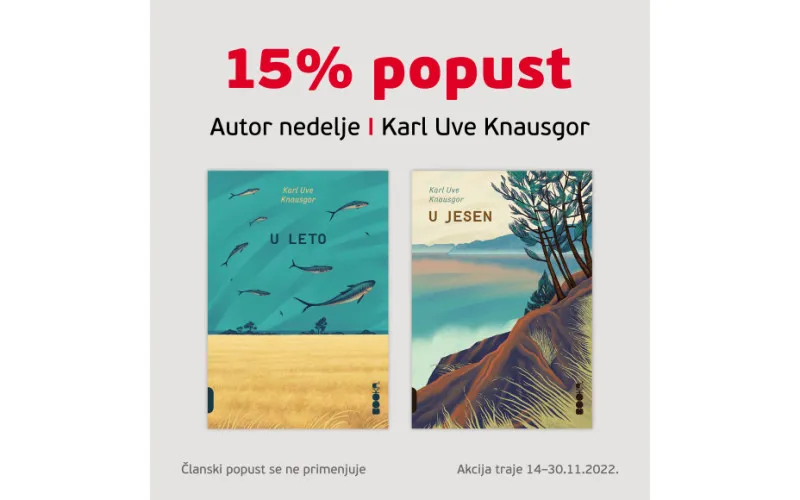 15% POPUSTA NA KNJIGE KARLA UVEA KNAUSGORA U ODABRANIM KNJIŽARAMA