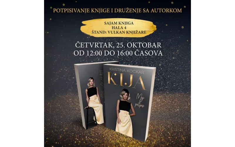 Potpisivanje knjige Moj potpis Kristine Kije Kockar na sajmu knjiga
