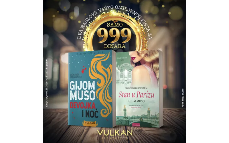 Dve knjige Gijoma Musoa za samo 999 dinara