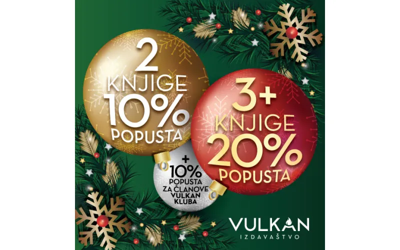 Novogodišnji popust na knjige Vulkan izdavaštva