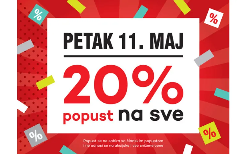 Vulkanov dan popusta - 20% na sve