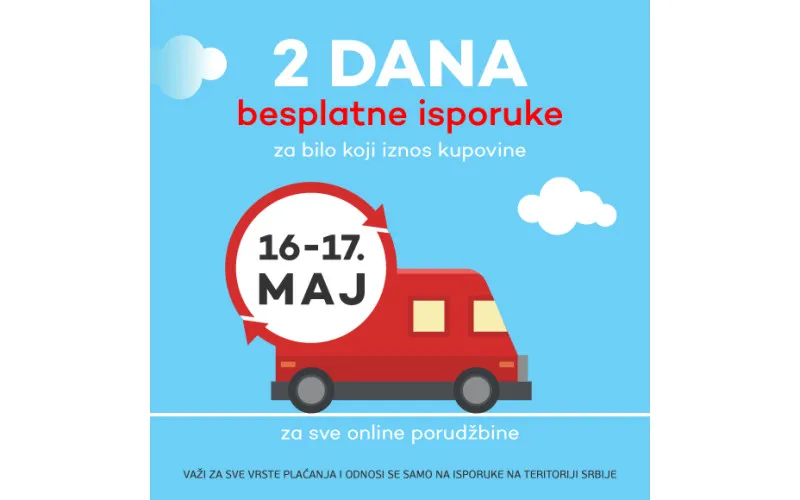 2 DANA BESPLATNE ISPORUKE