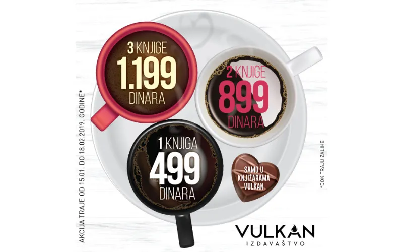 Novi naslovi na akciji 1 za 499, 2 za 899 i 3 za 1199 dinara
