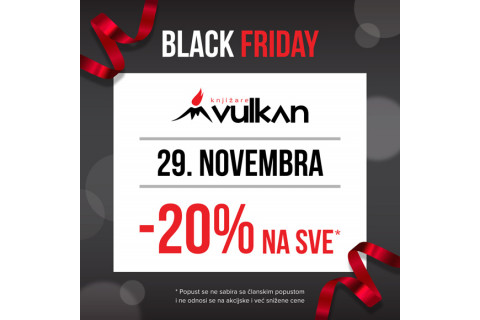 Black Friday popust u svim knjižarama Vulkan
