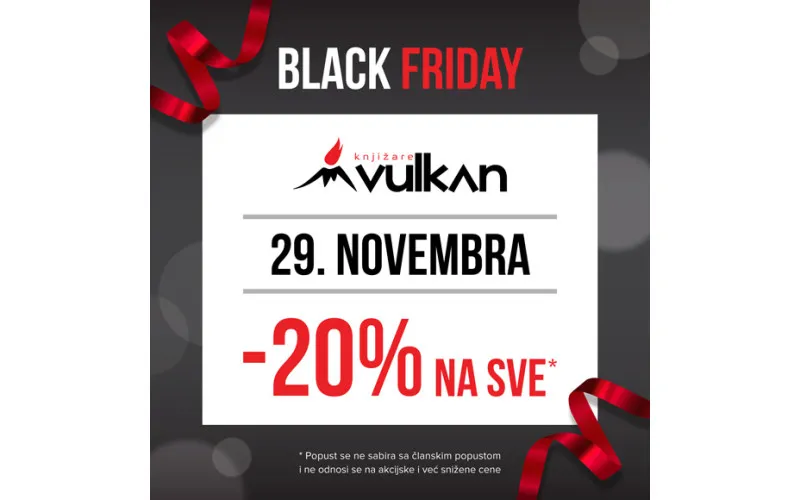 Black Friday popust u svim knjižarama Vulkan