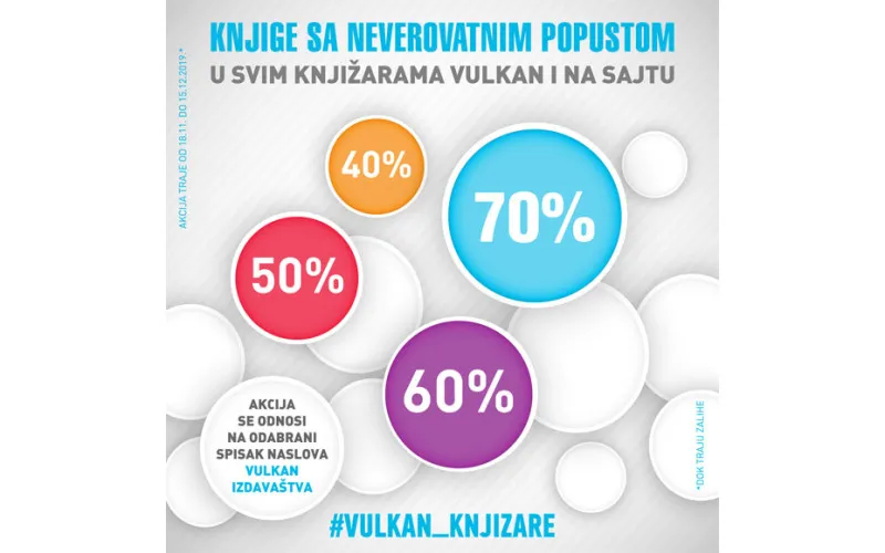 Knjige sa neverovatnim popustom od 40%, 50% 60% i 70%
