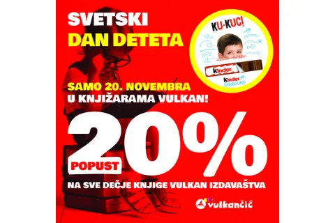 SVETSKI DAN DETETA - 20% popusta na dečje knjige Vulkan izdavaštva
