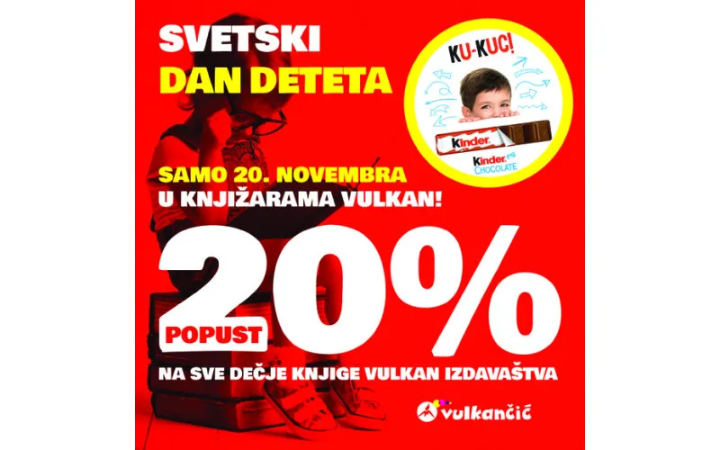 SVETSKI DAN DETETA - 20% popusta na dečje knjige Vulkan izdavaštva
