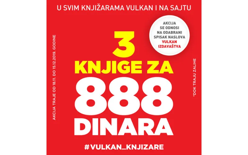 Tri knjige za samo 888 dinara