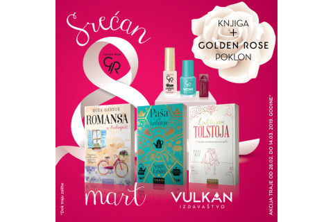 U sustret 8. martu - Knjiga + Golden Rose poklon