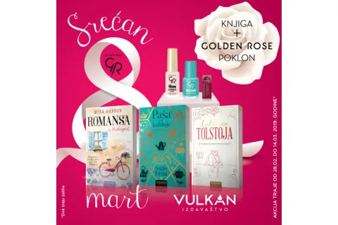 U sustret 8. martu - Knjiga + Golden Rose poklon