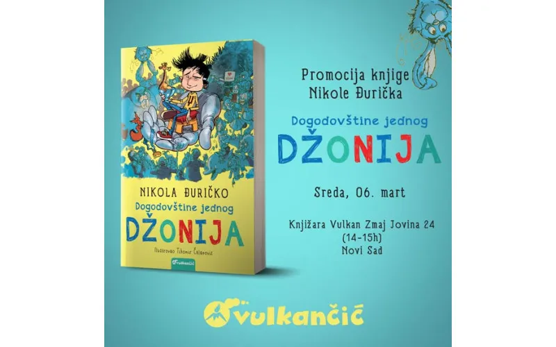 NIKOLA ĐURIČKO U KNJIŽARI ZMAJ NOVINA NOVI SAD
