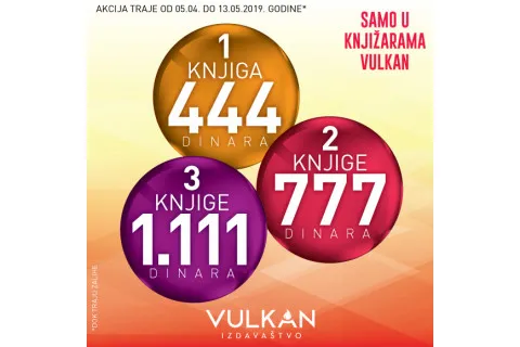 Nova akcija u Vulkanu - 1 za 444, 2 za 777, 3 za 1111 dinara