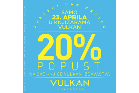 SVETSKI DAN KNJIGE  - POPUST NA VULKANOVA IZDANJA 23. APRILA