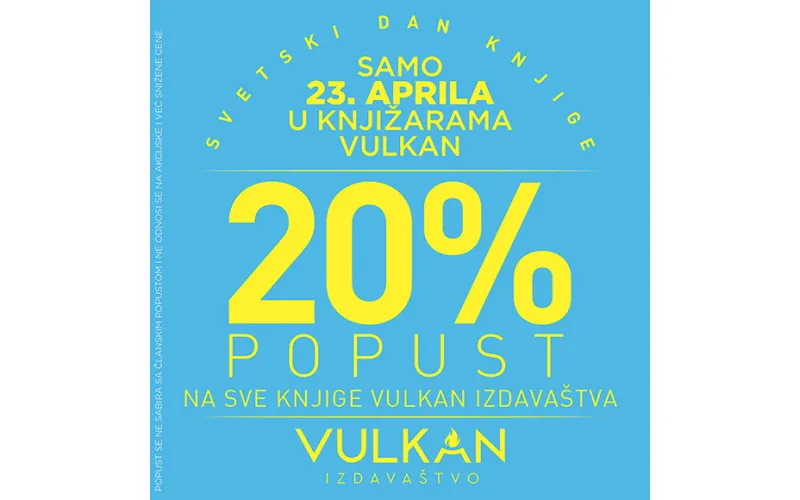 SVETSKI DAN KNJIGE - POPUST NA VULKANOVA IZDANJA 23. APRILA