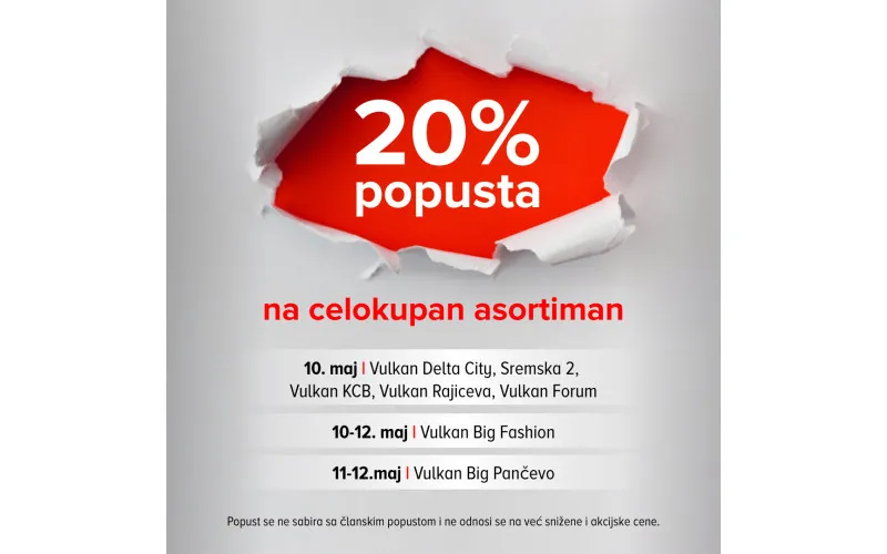 ISKORISTITE POPUST OD 20% U ODABRANIM VULKANOVIM KNJIŽARAMA