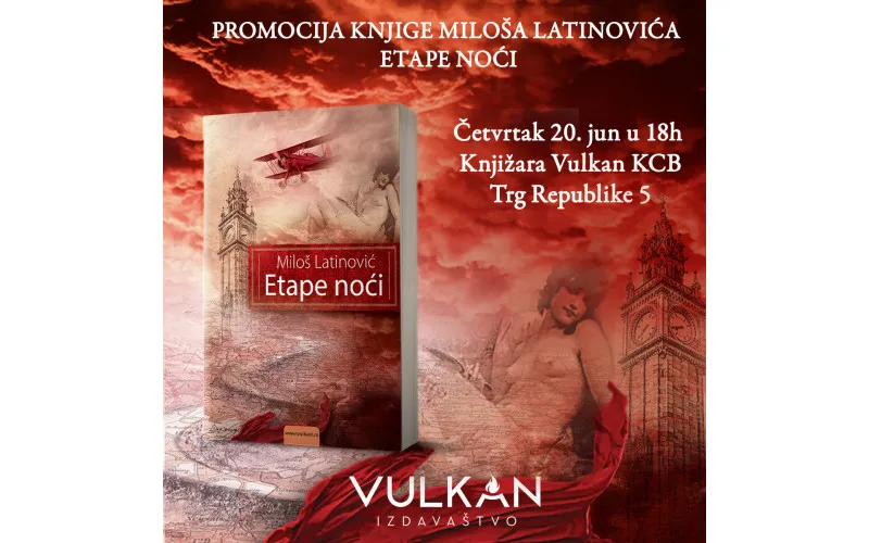 Promocija novog romana Miloša Latinovića: Etape noći