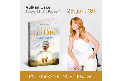 Potpisivanje nove knjige Vesne Dedić u knjižari Vulkan UŠće