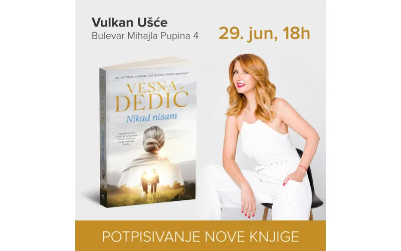 Potpisivanje nove knjige Vesne Dedić u knjižari Vulkan UŠće