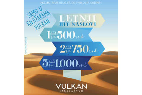 Letnji hit naslovi - 1 za 500, 2 za 750, 3 za 1000 dinara