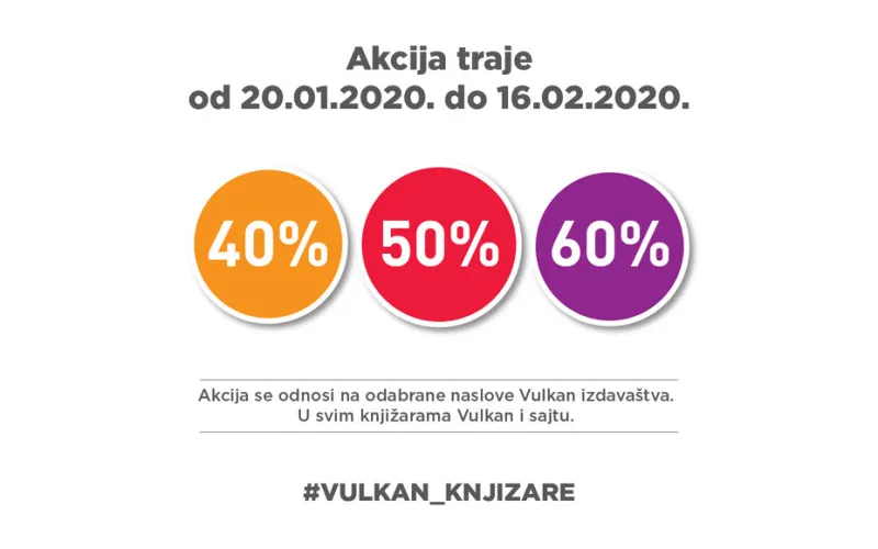 Knjige na popustu od 40%, 50% i 60%