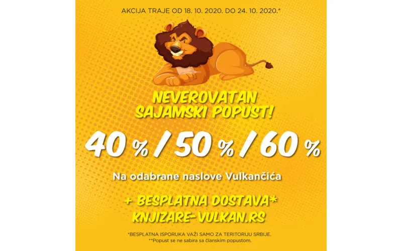 SAJAMSKI POPUST OD 40% 50% 60% - Knjige za decu