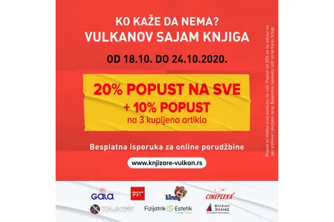 Ko kaže da nema?  VULKANOV SAJAM KNJIGA!