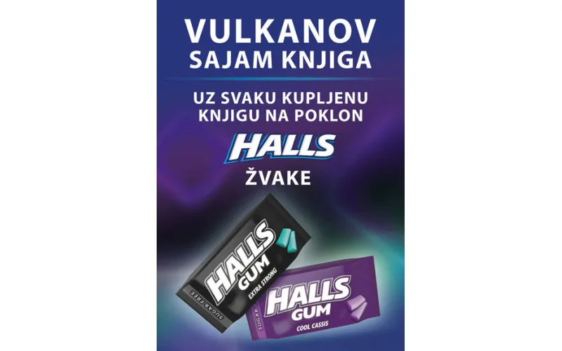 POKLON Halls žvake uz kupovinu naslova Vulkan izdavaštva