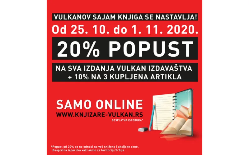 Vulkanov sajam knjiga se nastavlja ONLINE