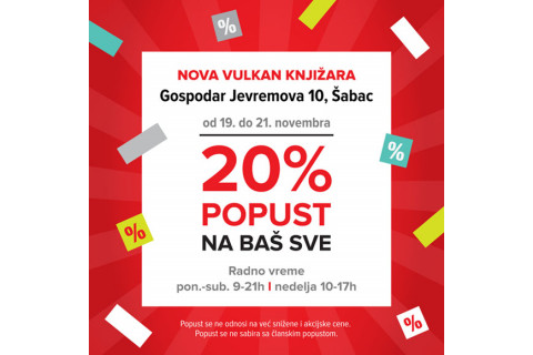 NOVA KNJIŽARA VULKAN ŠABAC CENTAR