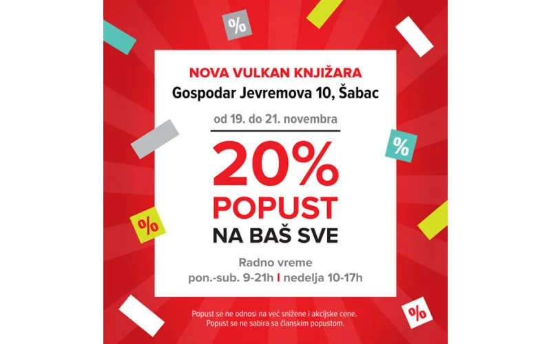NOVA KNJIŽARA VULKAN ŠABAC CENTAR