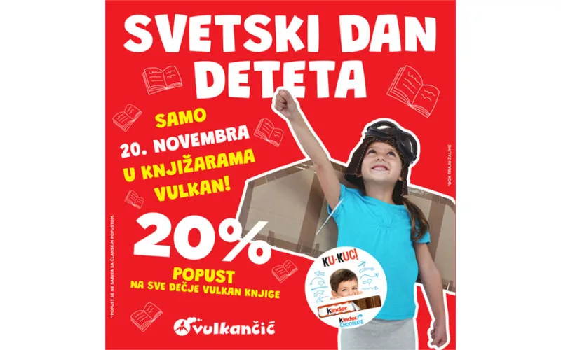 SVETSKI DAN DETETA - 20% POPUSTA NA DEČJE VULKAN KNJIGE