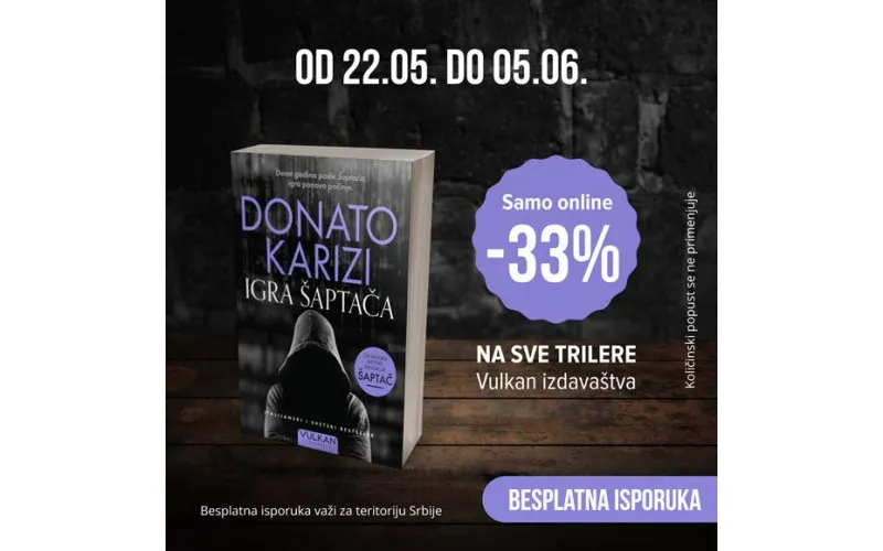 33% ONLINE popusta na Vulkanove trilere