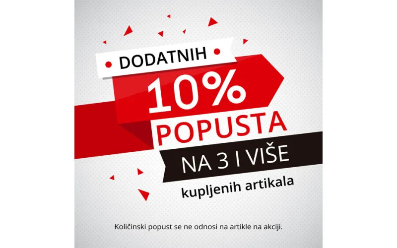 Količinski popust za ONLINE kupovinu