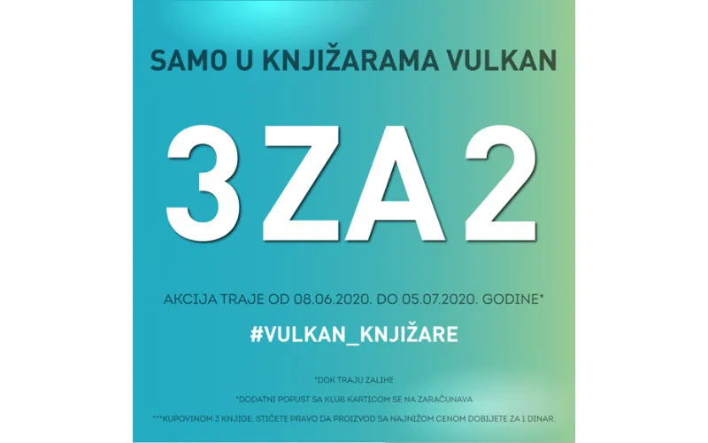 3 za 2 - nova akcija u knjižarama