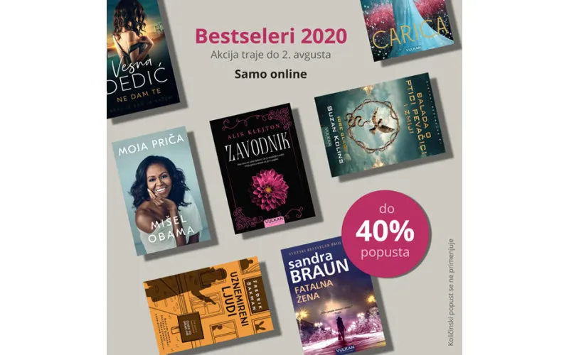 5 dana popusta do 40% na bestselere 2020