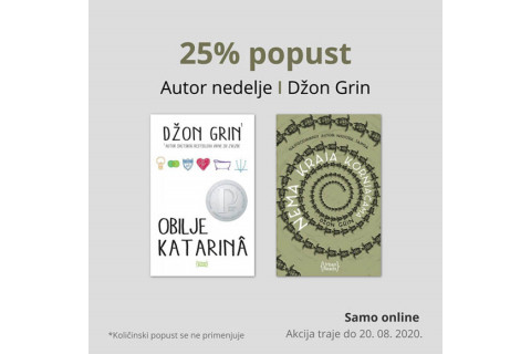 AUTOR NEDELJE JE DŽON GRIN - 25% POPUSTA