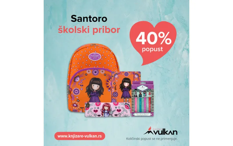 Santoro školski pribor - popust 40%