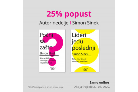 Autor nedelje Simon Sinek - 25% popusta