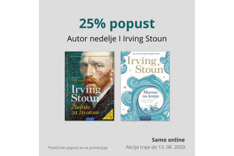 Autor nedelje je Irving Stoun - 25% popusta