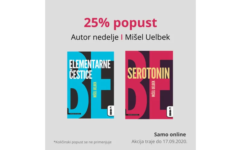 Autor nedelje - Mišel Uelbek.