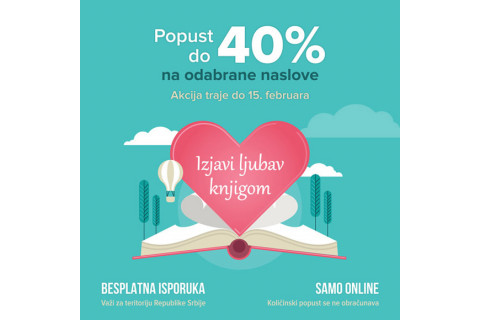 Izjavi ljubav knjigom - ONLINE popust do 40%