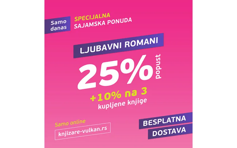 LJUBAVNI ROMANI 25% +10% SAMO 22. OKTOBRA NA SAJTU