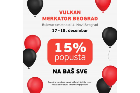 POPUST 15% NA SVE U KNJIŽARI MERKATOR BEOGRAD