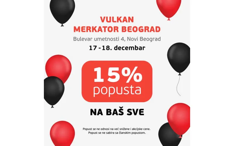 POPUST 15% NA SVE U KNJIŽARI MERKATOR BEOGRAD