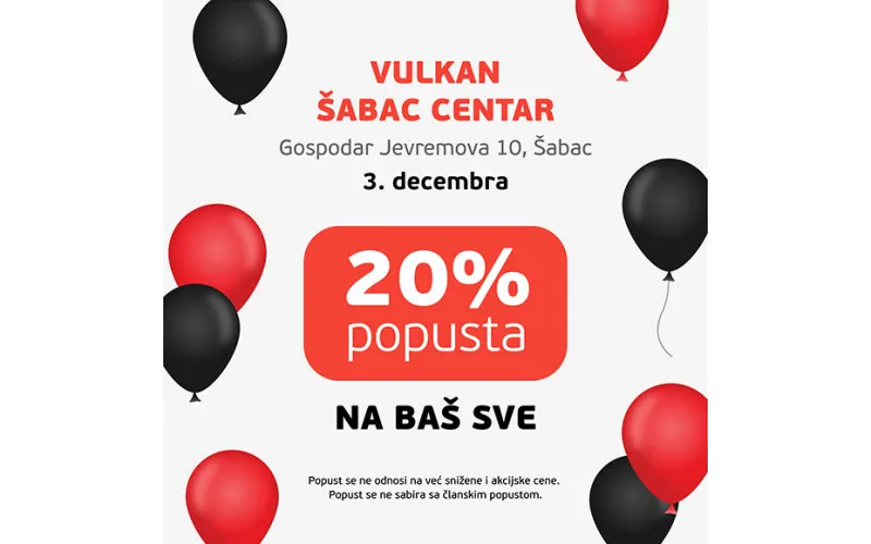 Rođendanski popust od 20% na SVE u knjižari Šabac Centar