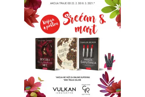 Knjiga je najlepši poklon za Osmi mart!