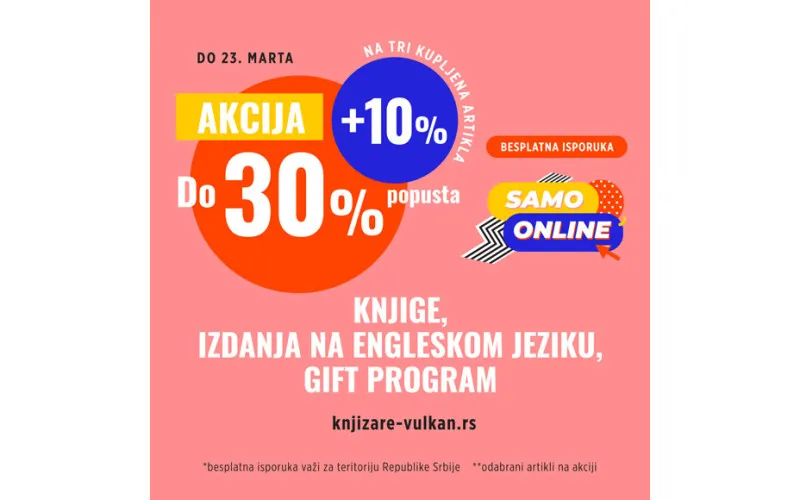 Velika ONLINE akcija - popust do 30+10%